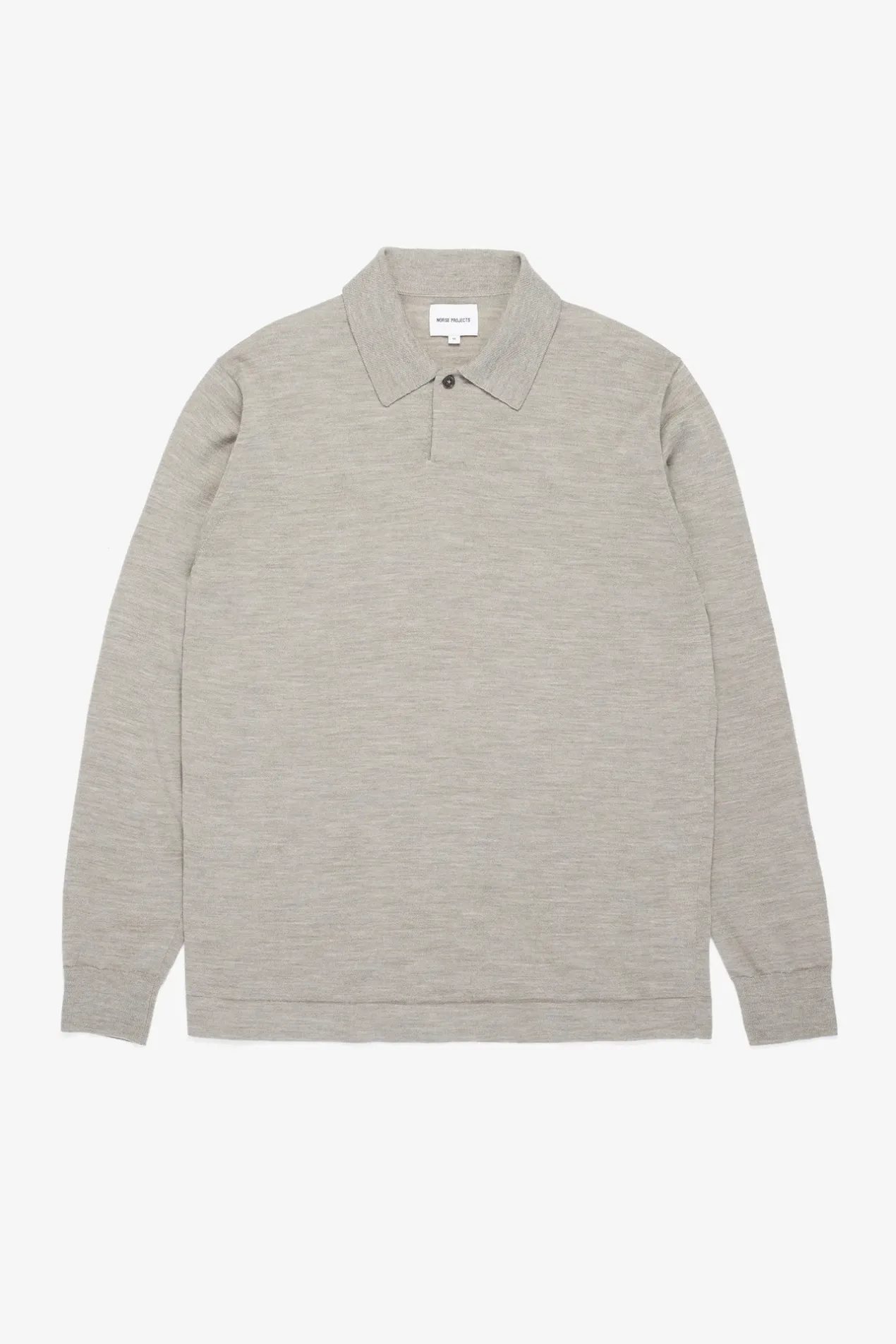 jon_tech_merino_ls_polo_0.webp Norse Projects KNITWEAR^Jon Tech Merino LS Polo Sand