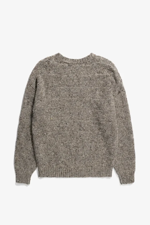 Norse Projects KNITWEAR^Jonas Donegal Diamond Sweater Grey Melange