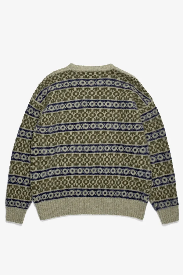Norse Projects KNITWEAR^Jonas Scottish Lambswool Fair Isle Sweater Elm