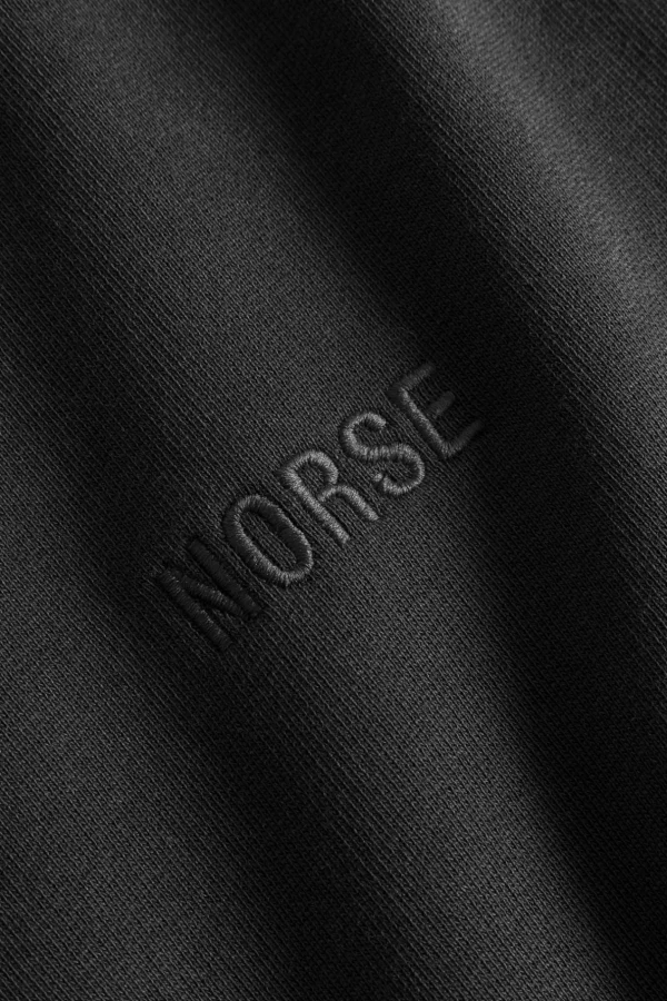 Norse Projects SWEATSHIRTS^Ketel Relaxed Organic NORSE Logo Half Zip Black
