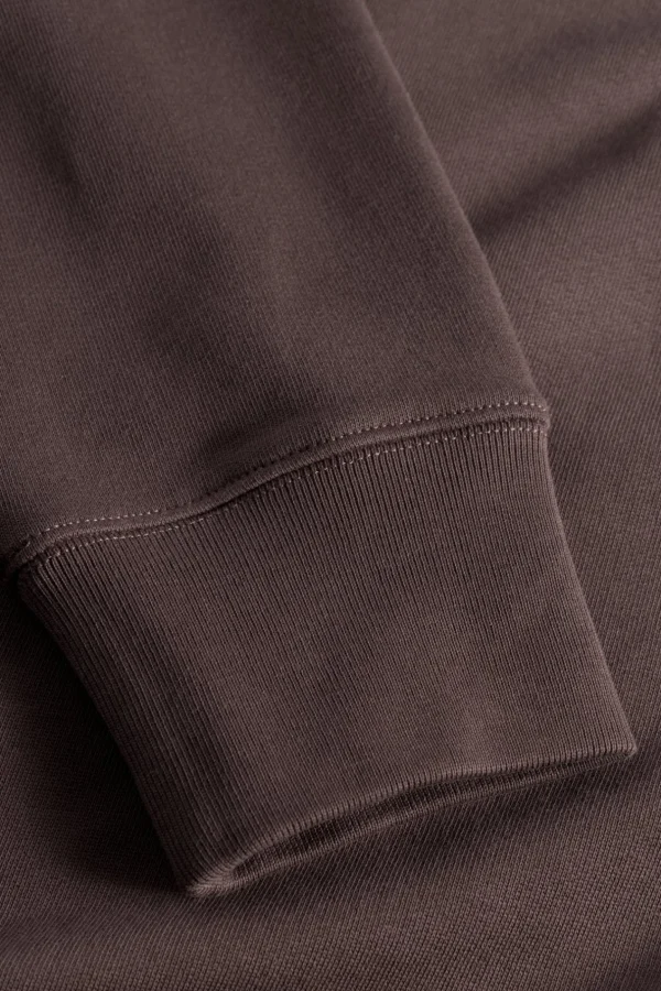 Norse Projects SWEATSHIRTS^Ketel Relaxed Organic NORSE Logo Half Zip Wine Red