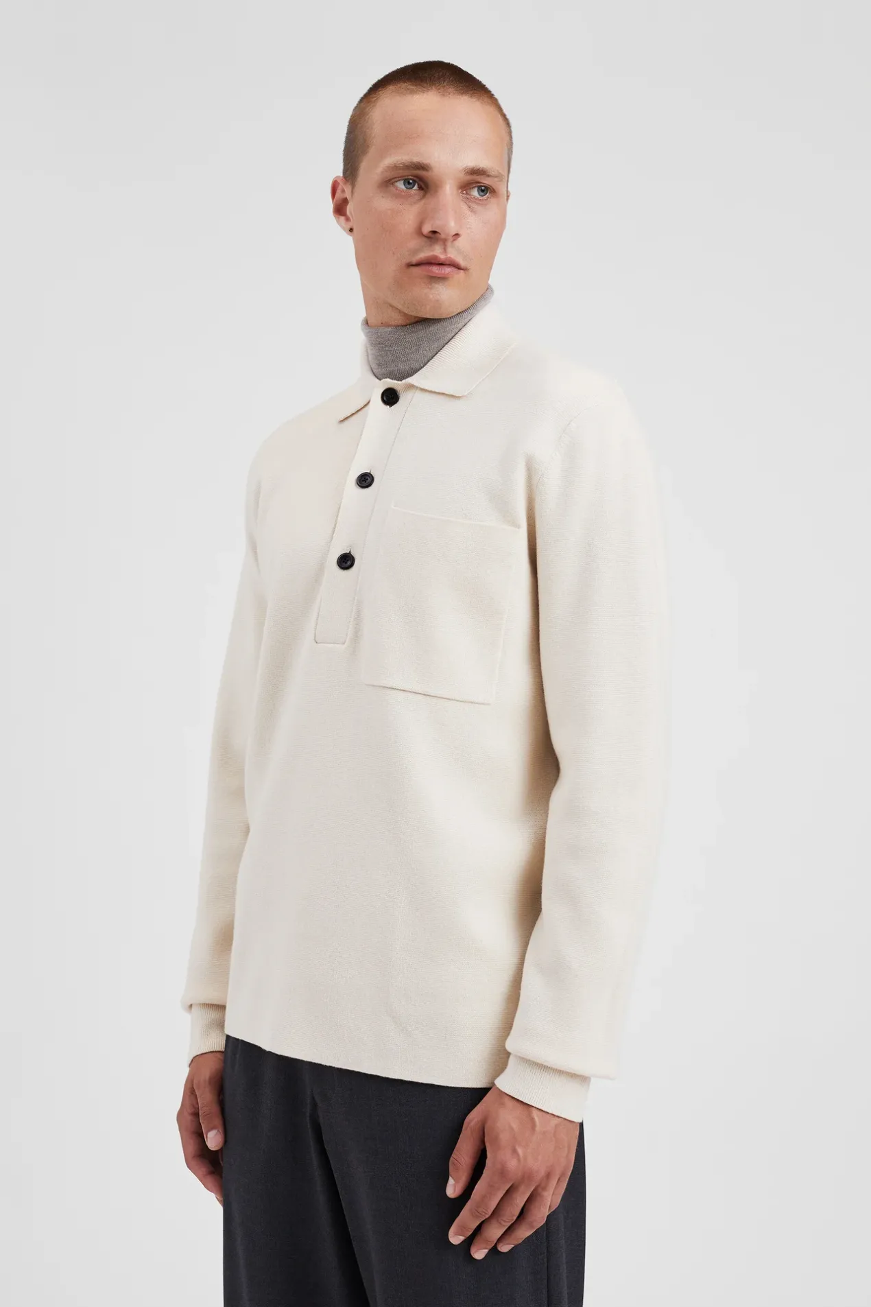 kian_merino_cotton_milano_polo_3-1.webp Norse Projects KNITWEAR^Kian Merino Cotton Milano Polo Enamel White