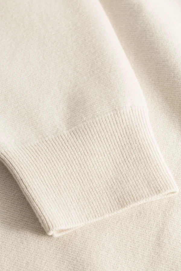 Norse Projects KNITWEAR^Kian Merino Cotton Milano Polo Enamel White