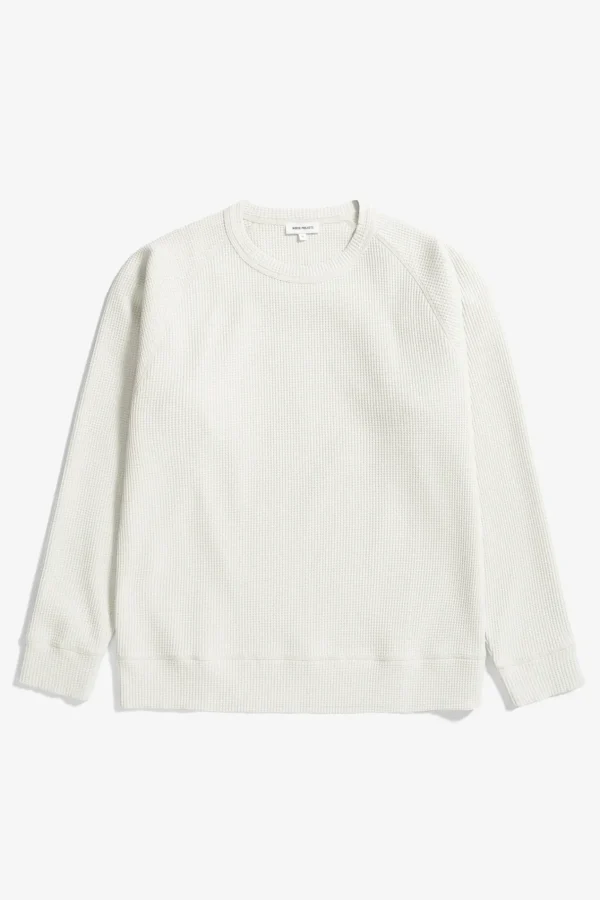 Norse Projects SWEATSHIRTS^Kristian Relaxed Tech Waffle Sweater Lucid White