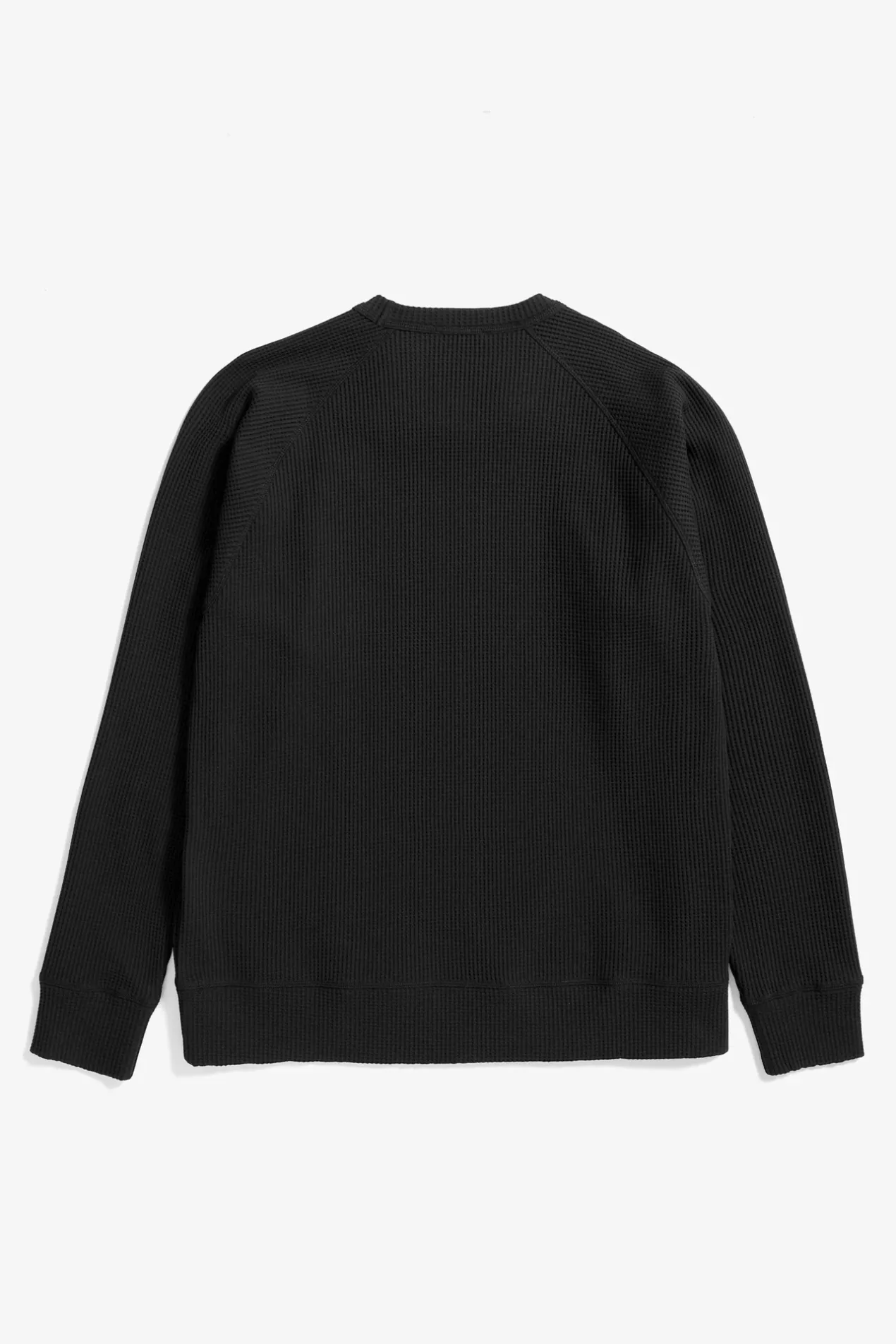 kristian_relaxed_tech_waffle_sweater_1-1.webp Norse Projects SWEATSHIRTS^Kristian Relaxed Tech Waffle Sweater Black