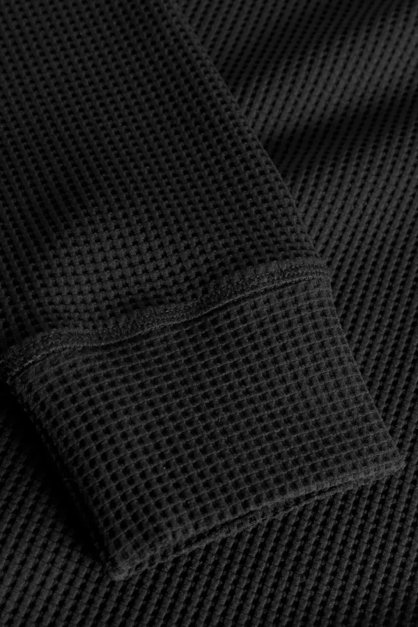 Norse Projects SWEATSHIRTS^Kristian Relaxed Tech Waffle Sweater Black