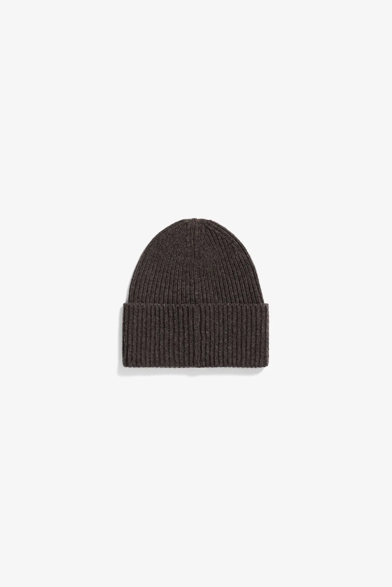 merino_lambswool_rib_n_logo_beanie_1-1.webp Norse Projects BEANIES^Merino Lambswool Rib N Logo Beanie Heathland Brown