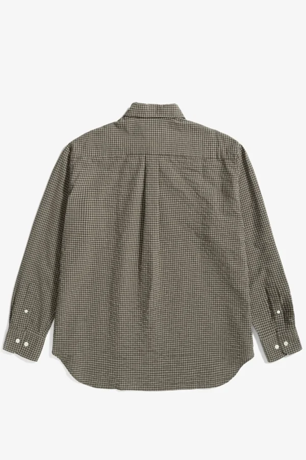 Norse Projects SHIRTING^Mo Check Oversized Shirt Taupe