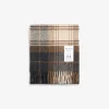 Norse Projects ACCESSORIES^Moon Checked Merino Lambswool Scarf Taupe
