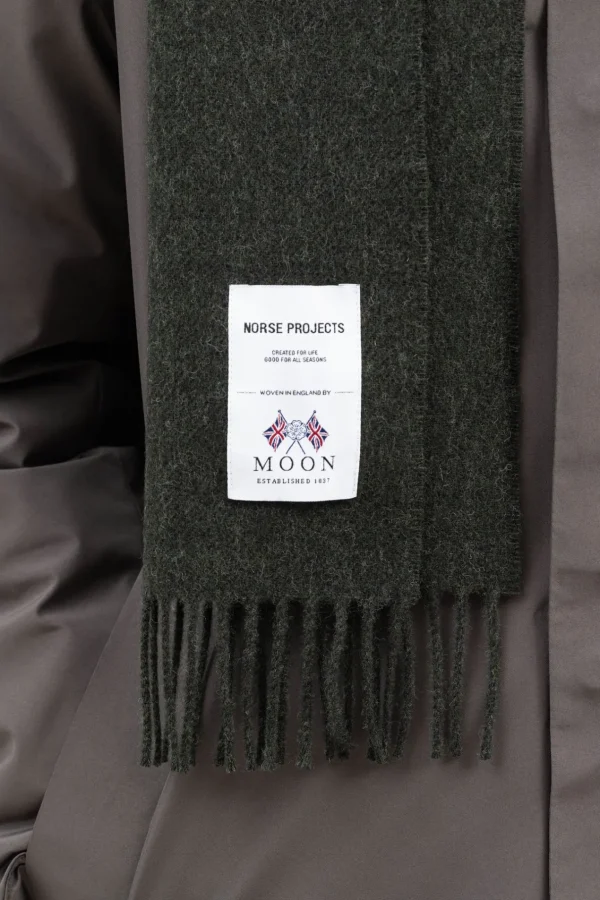 Norse Projects ACCESSORIES^Moon Lambswool Scarf Beech Green