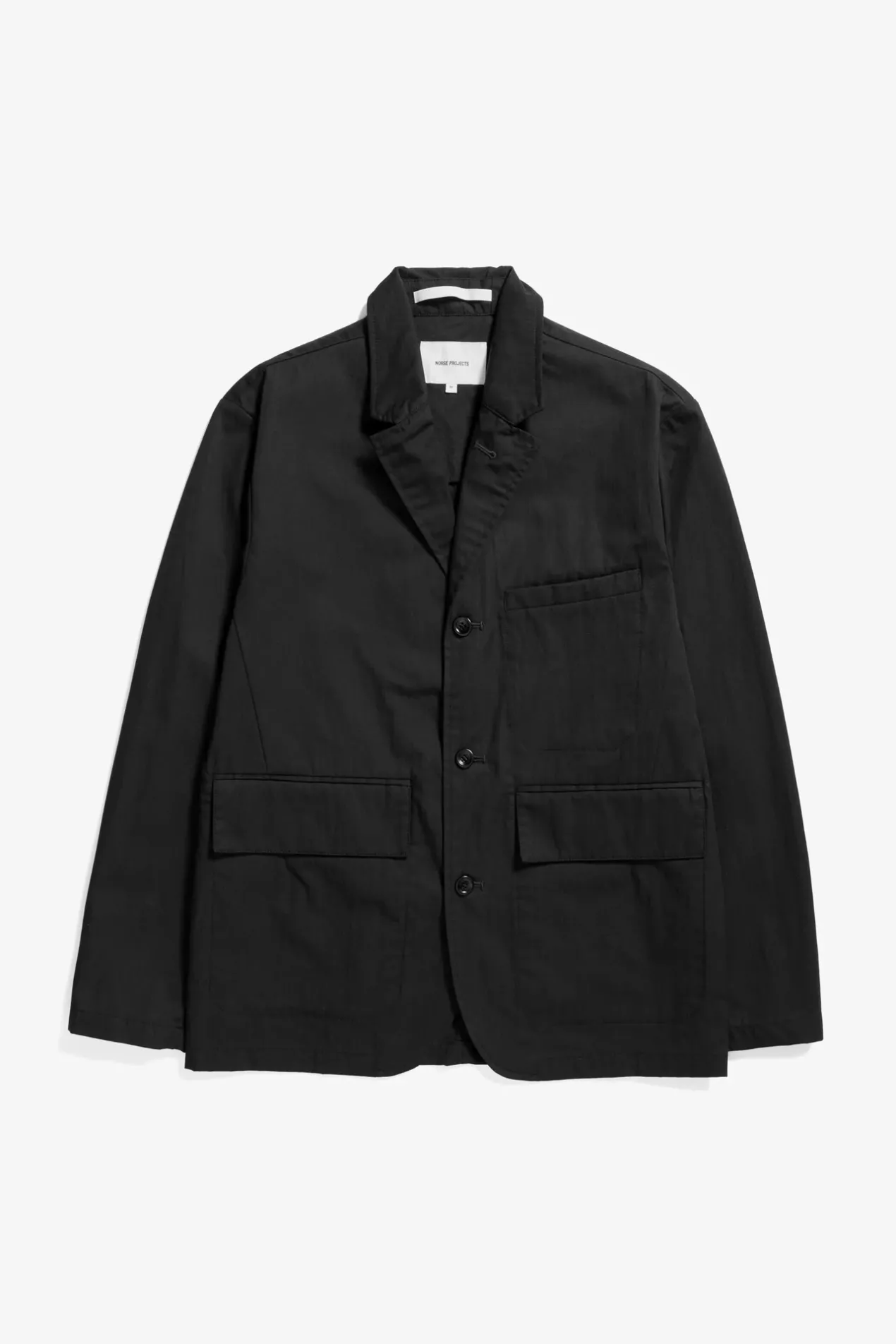 nilas_fine_broken_twill_work_jacket_0-1.webp Norse Projects OVERSHIRTS | OUTERWEAR^Nilas Fine Broken Twill Work Jacket Black