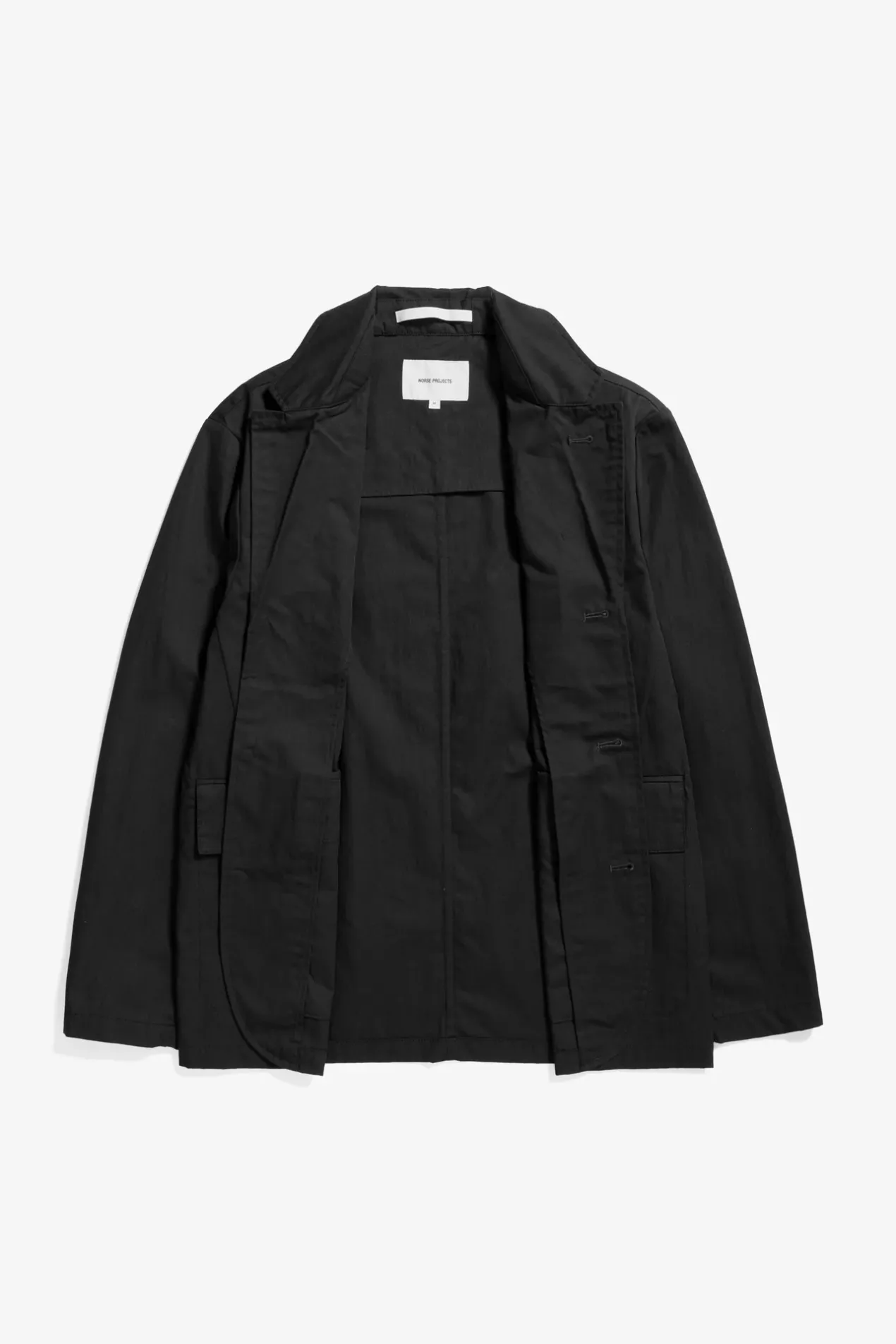 nilas_fine_broken_twill_work_jacket_1-1.webp Norse Projects OVERSHIRTS | OUTERWEAR^Nilas Fine Broken Twill Work Jacket Black