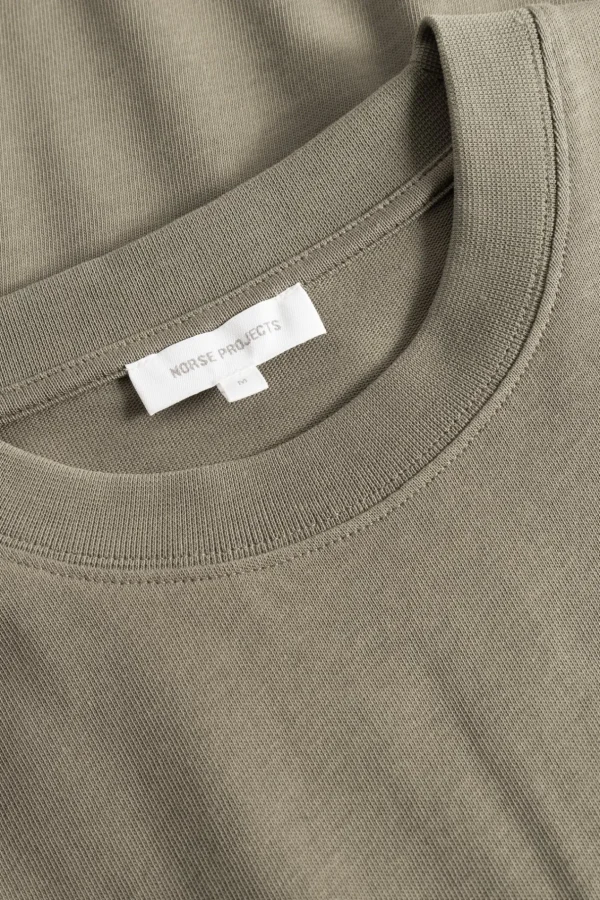 Norse Projects T-SHIRTS^Norse Standard Heavy Loose T-shirt Sediment Green