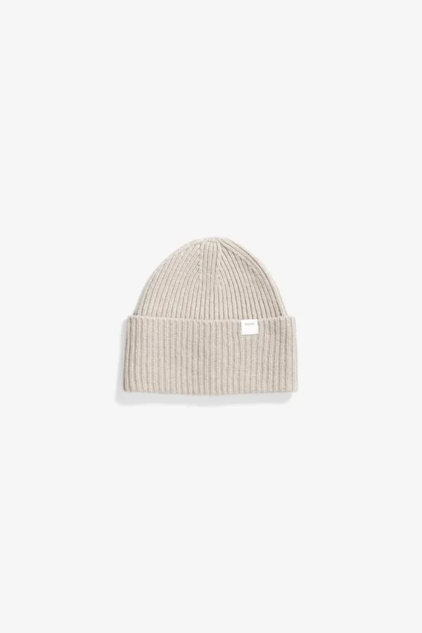 Norse Projects BEANIES^Norse Standard Merino Lambswool Beanie Oatmeal