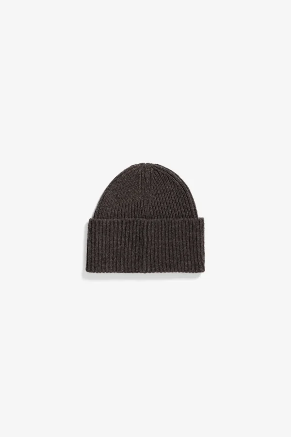 Norse Projects BEANIES^Norse Standard Merino Lambswool Beanie Heathland Brown