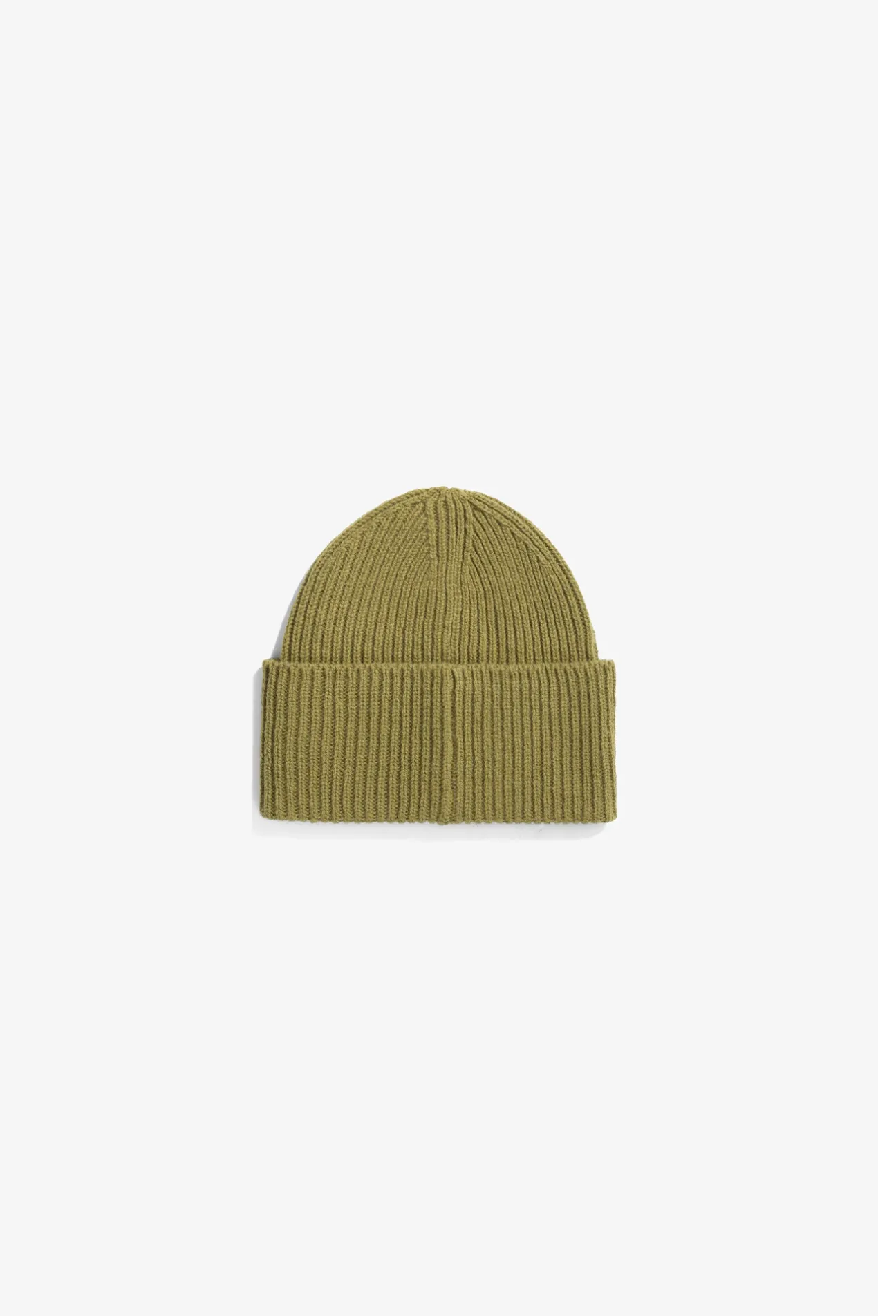 norse_standard_merino_lambswool_beanie_1.webp Norse Projects BEANIES^Norse Standard Merino Lambswool Beanie Sitka Green