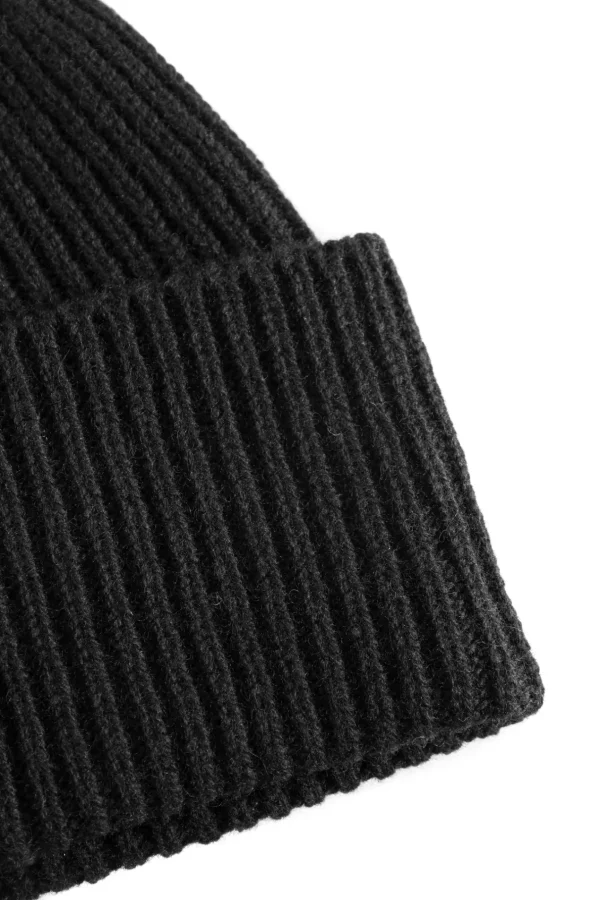 Norse Projects BEANIES^Norse Standard Merino Lambswool Beanie Black