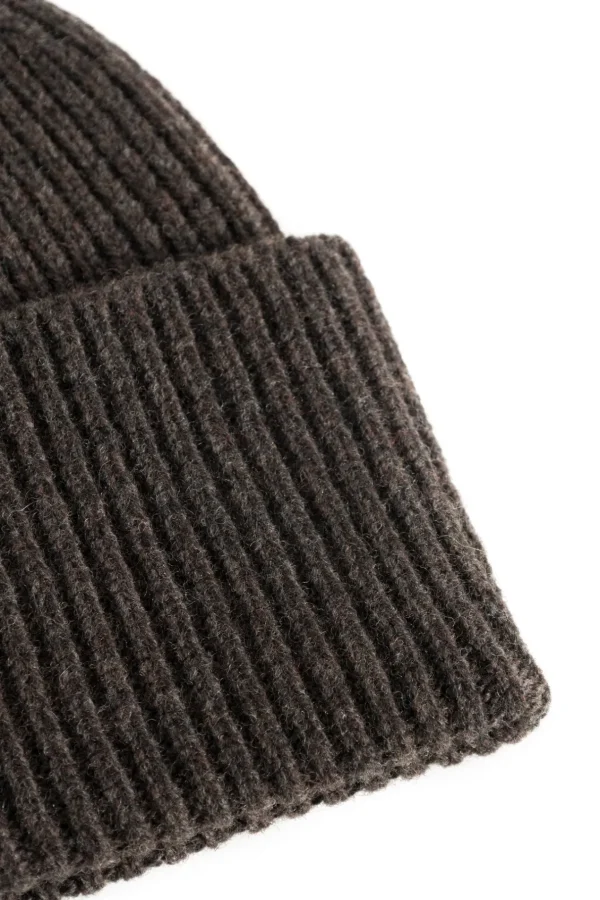 Norse Projects BEANIES^Norse Standard Merino Lambswool Beanie Heathland Brown