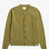 Norse Projects KNITWEAR^Norse Standard Merino Lambswool Cardigan Sitka Green