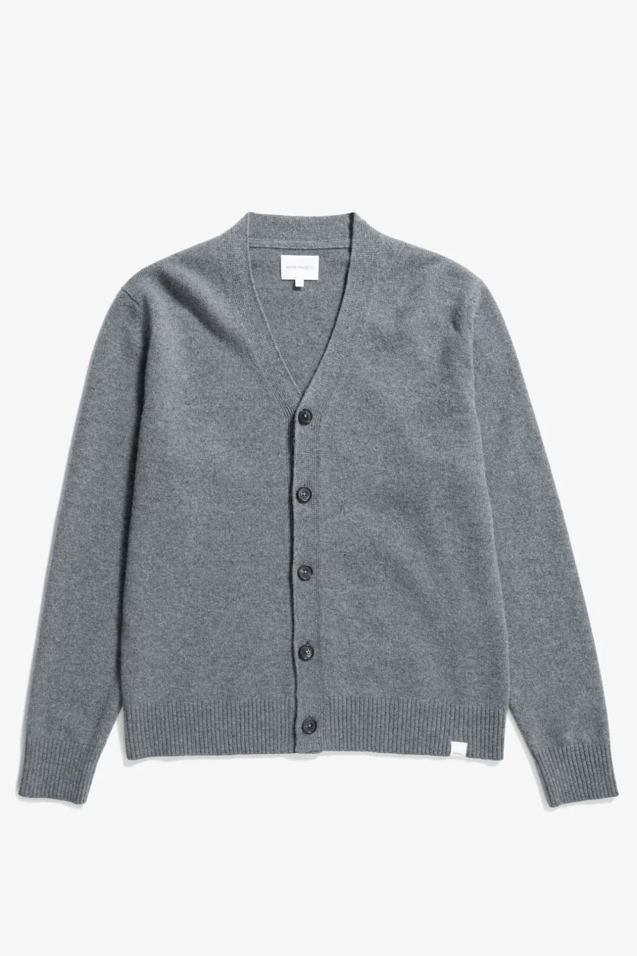 norse_standard_merino_lambswool_cardigan_0-3.webp Norse Projects KNITWEAR^Norse Standard Merino Lambswool Cardigan Grey Melange