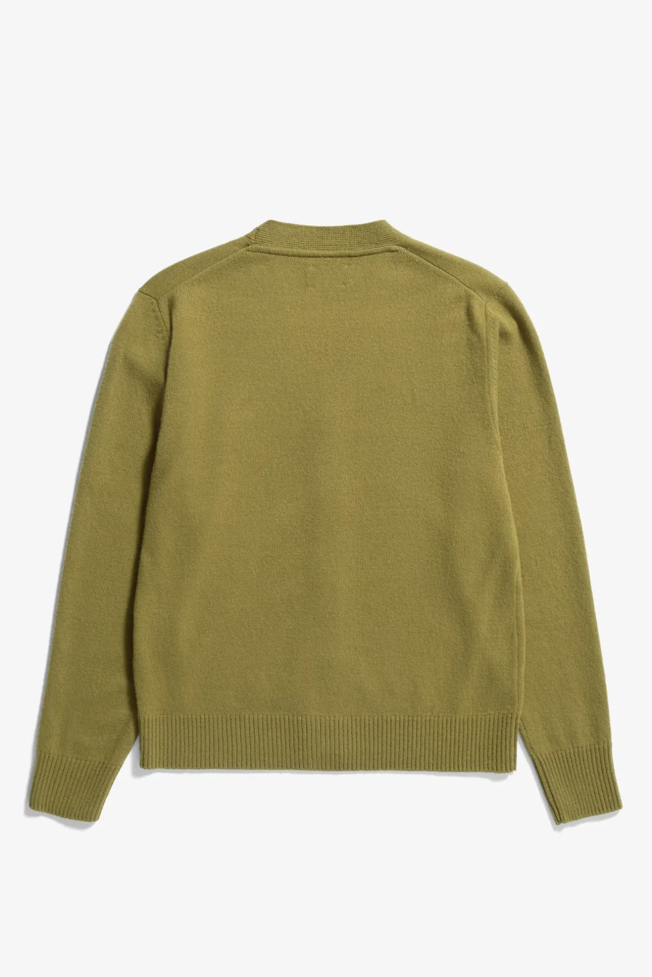 norse_standard_merino_lambswool_cardigan_1.webp Norse Projects KNITWEAR^Norse Standard Merino Lambswool Cardigan Sitka Green