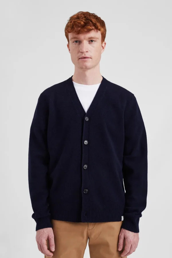 Norse Projects KNITWEAR^Norse Standard Merino Lambswool Cardigan Dark Navy