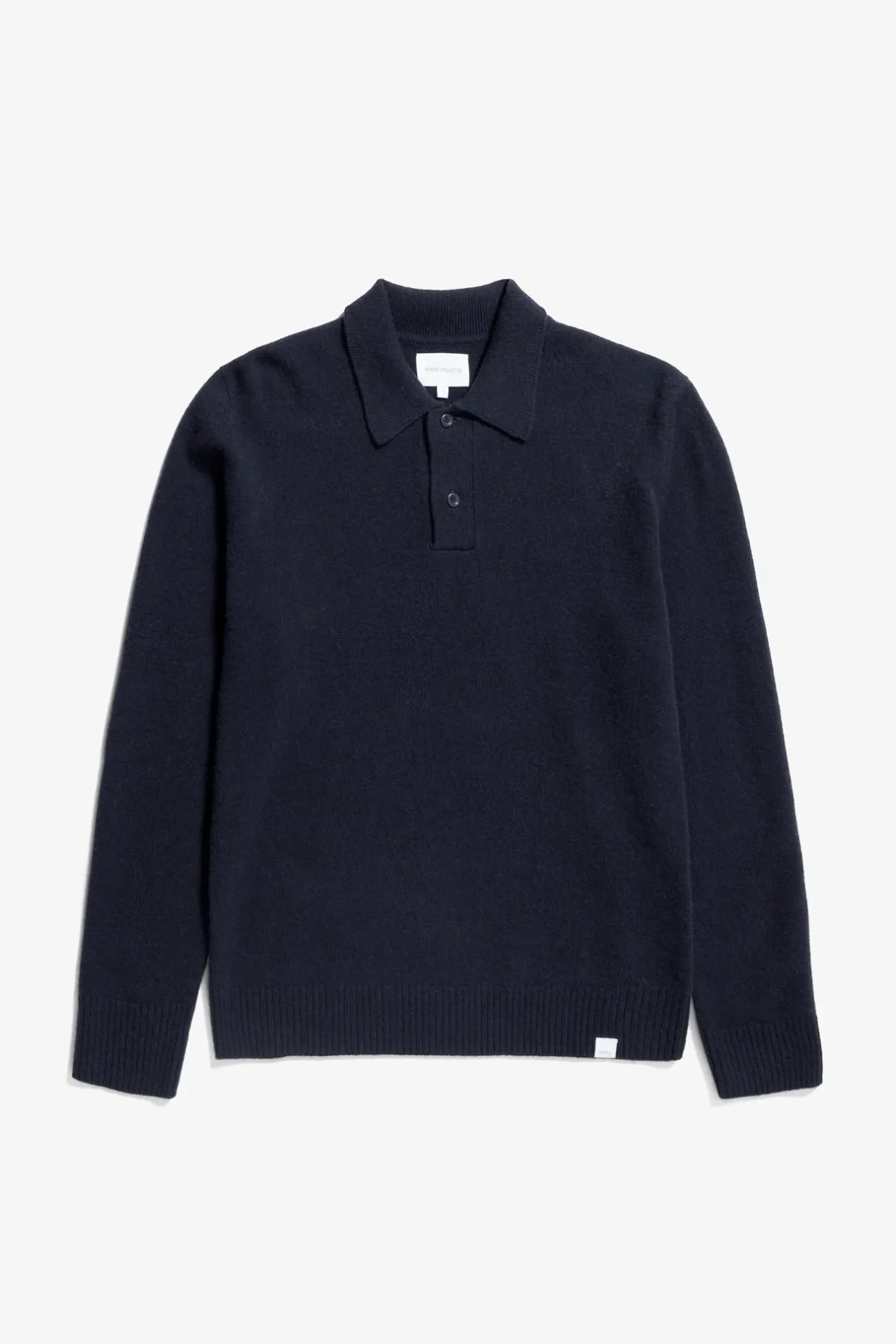 norse_standard_merino_lambswool_polo_0-1.webp Norse Projects KNITWEAR^Norse Standard Merino Lambswool Polo Dark Navy
