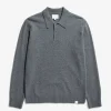 Norse Projects KNITWEAR^Norse Standard Merino Lambswool Polo Grey Melange