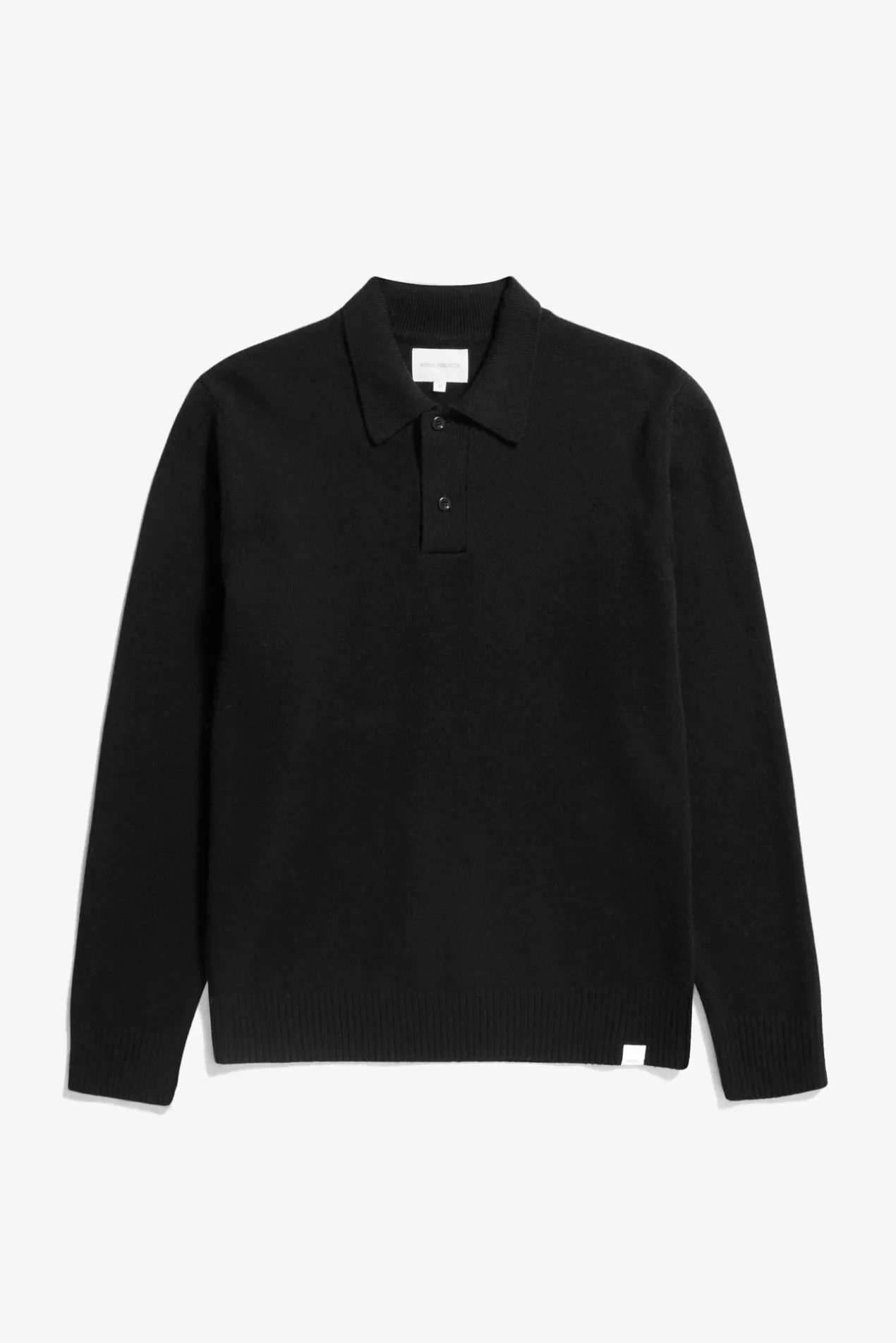 norse_standard_merino_lambswool_polo_0-2.webp Norse Projects KNITWEAR^Norse Standard Merino Lambswool Polo Black