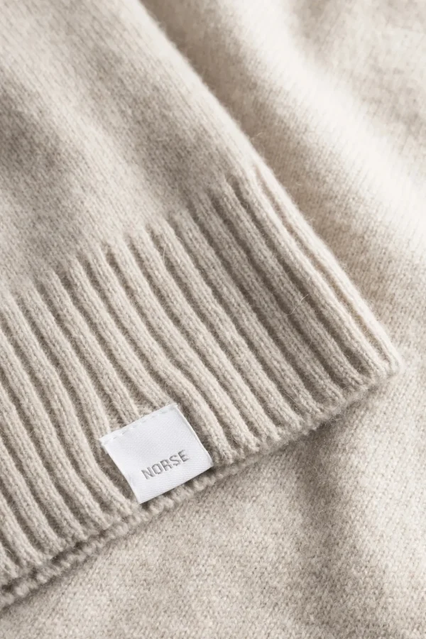 Norse Projects KNITWEAR^Norse Standard Merino Lambswool Polo Oatmeal