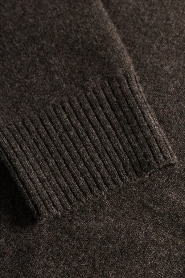 Norse Projects KNITWEAR^Norse Standard Merino Lambswool Polo Heathland Brown