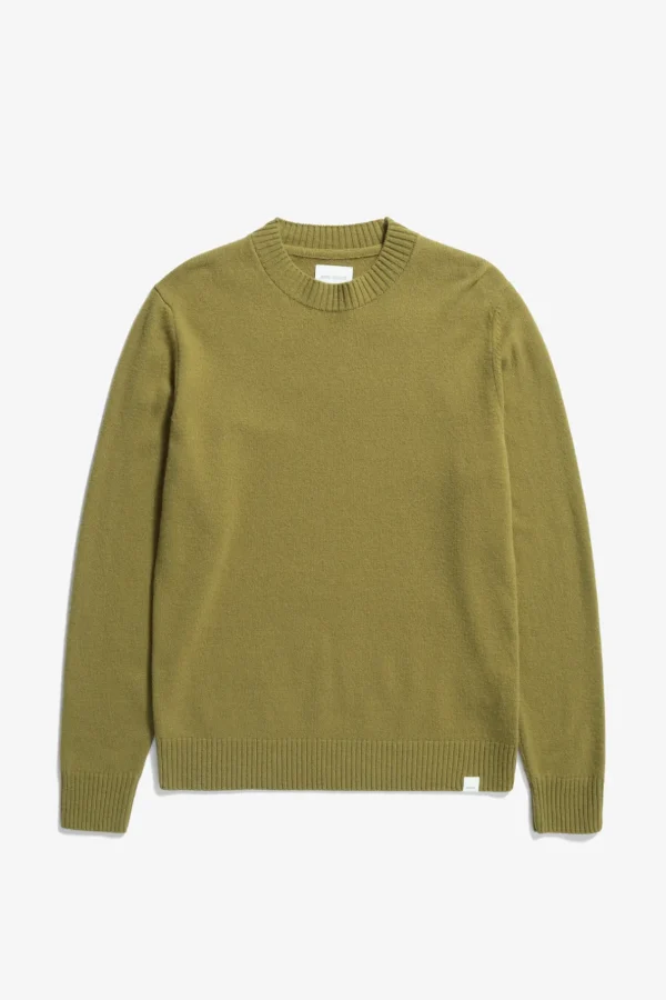 Norse Projects KNITWEAR^Norse Standard Merino Lambswool Sweater Sitka Green