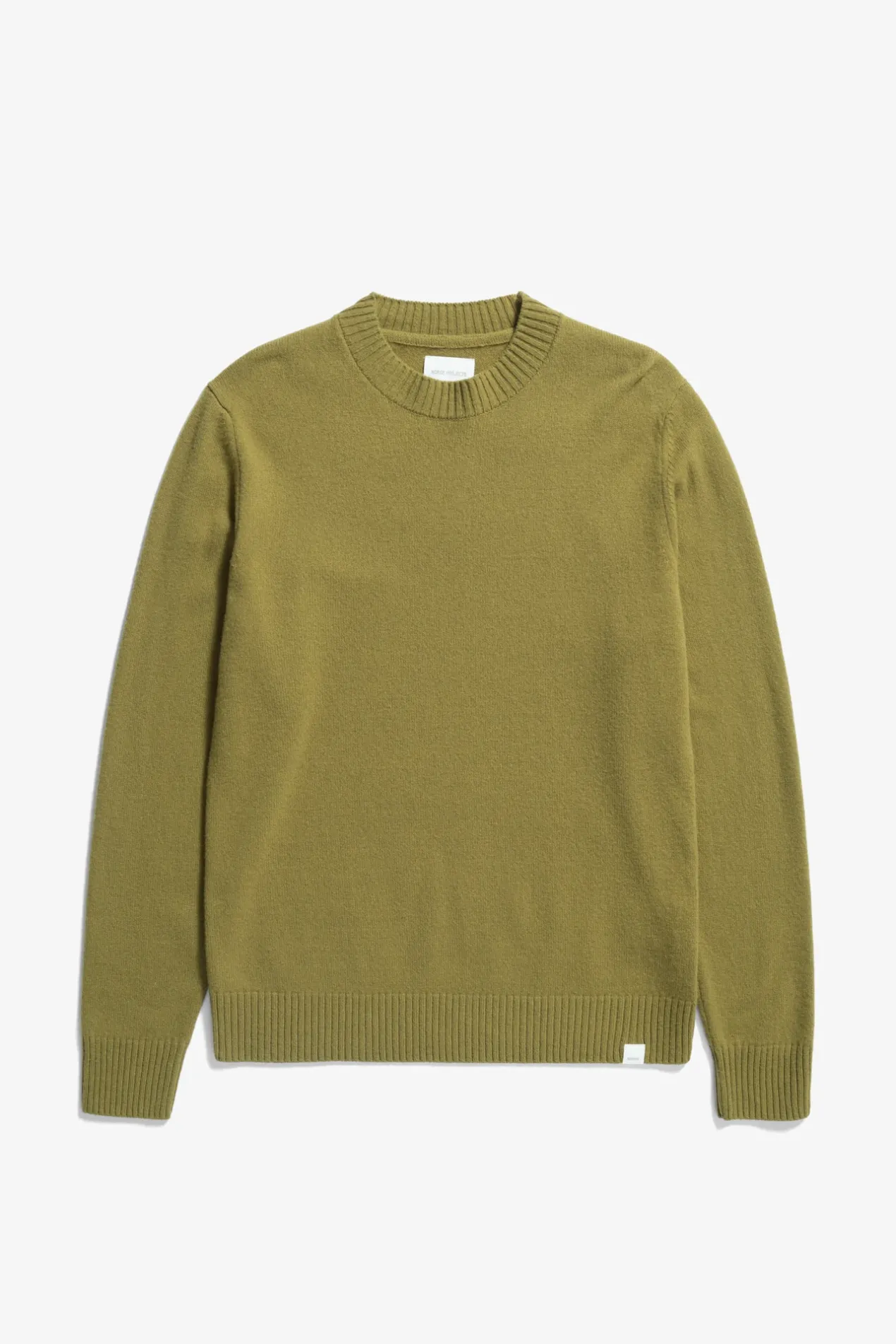 norse_standard_merino_lambswool_sweater_0-4.webp Norse Projects KNITWEAR^Norse Standard Merino Lambswool Sweater Sitka Green
