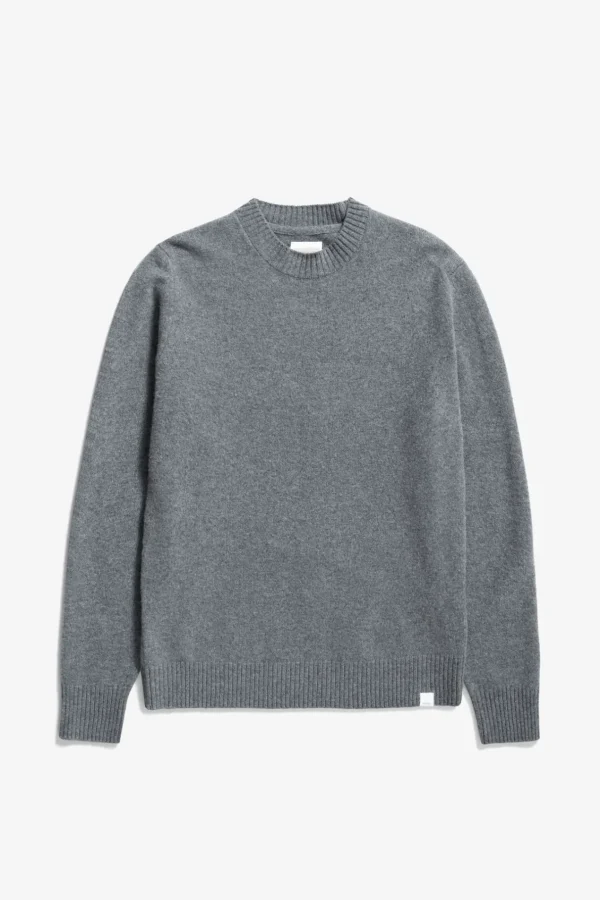 Norse Projects KNITWEAR^Norse Standard Merino Lambswool Sweater Grey Melange