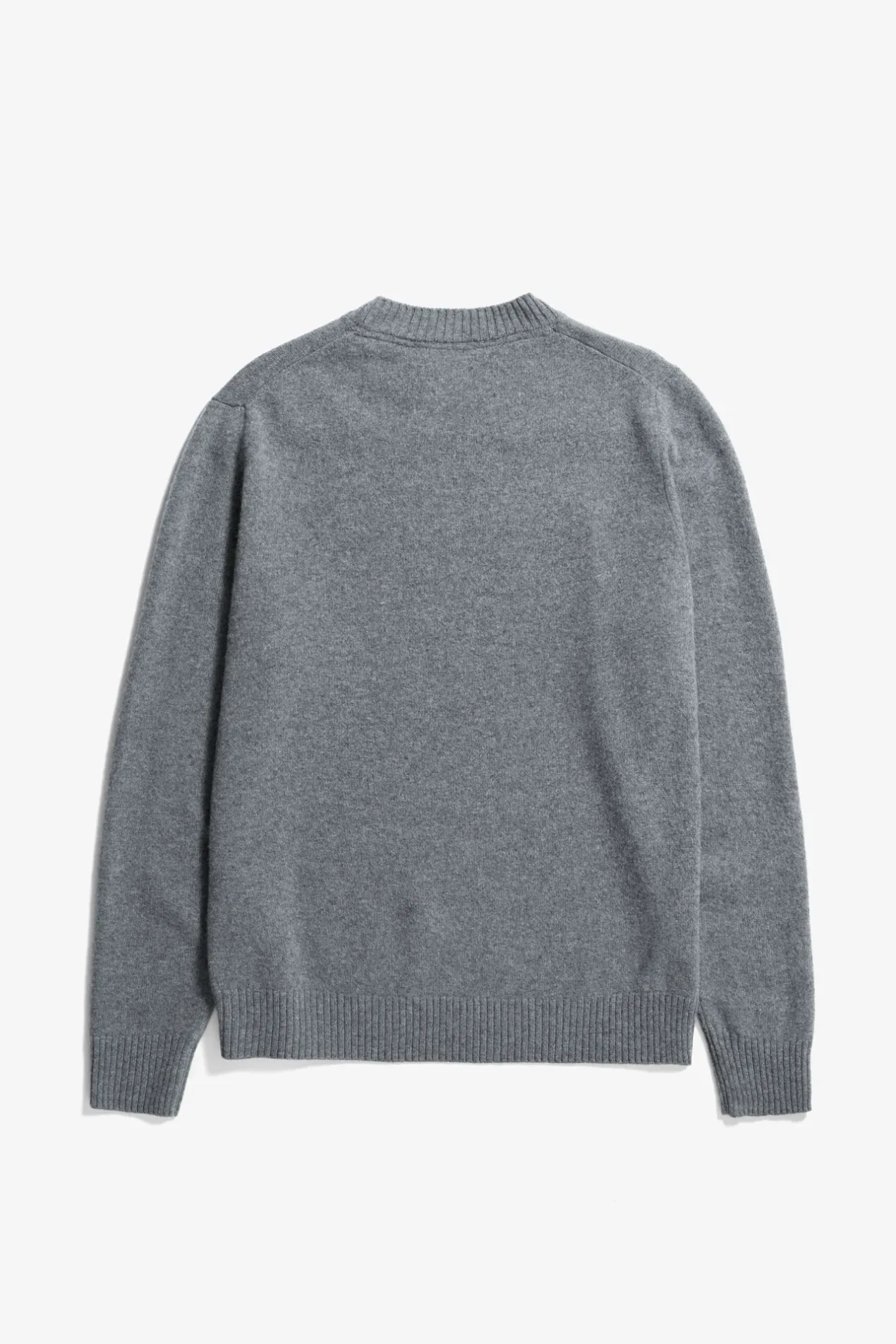 norse_standard_merino_lambswool_sweater_1-5.webp Norse Projects KNITWEAR^Norse Standard Merino Lambswool Sweater Grey Melange