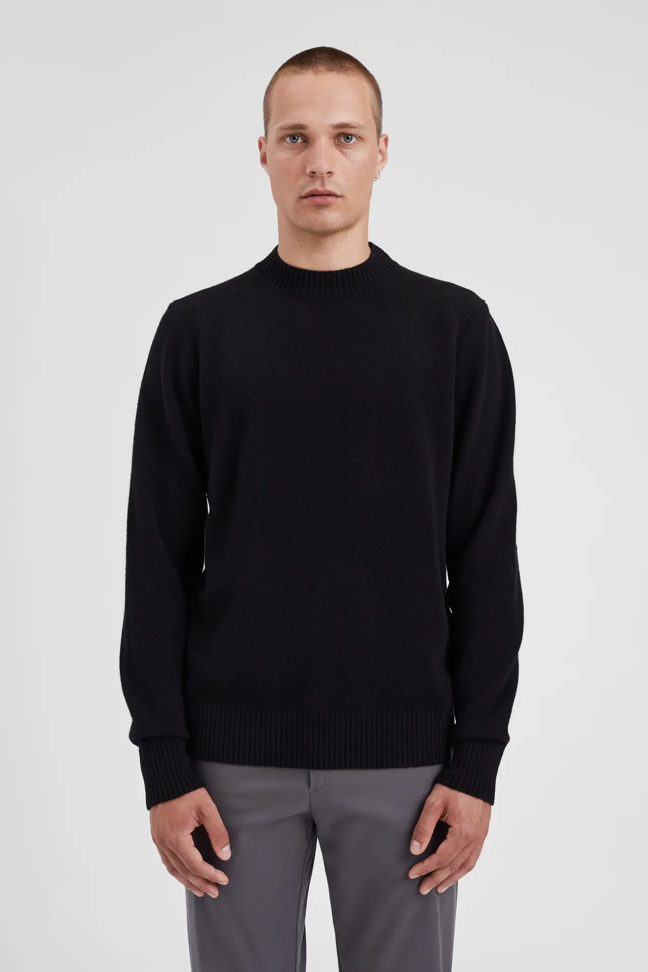 norse_standard_merino_lambswool_sweater_2-1.webp Norse Projects KNITWEAR^Norse Standard Merino Lambswool Sweater Black