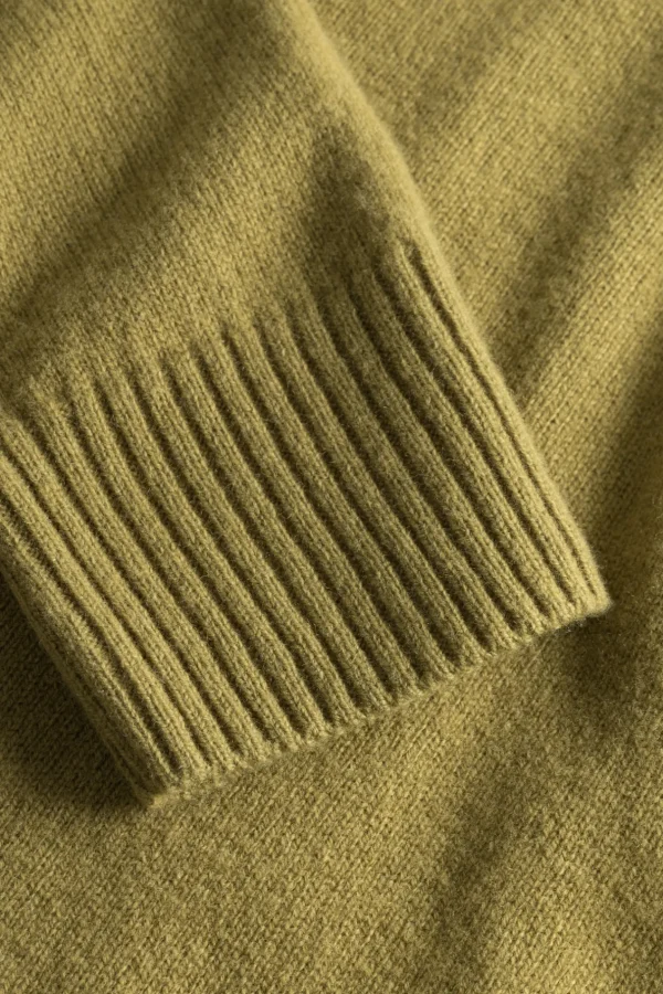 Norse Projects KNITWEAR^Norse Standard Merino Lambswool Sweater Sitka Green