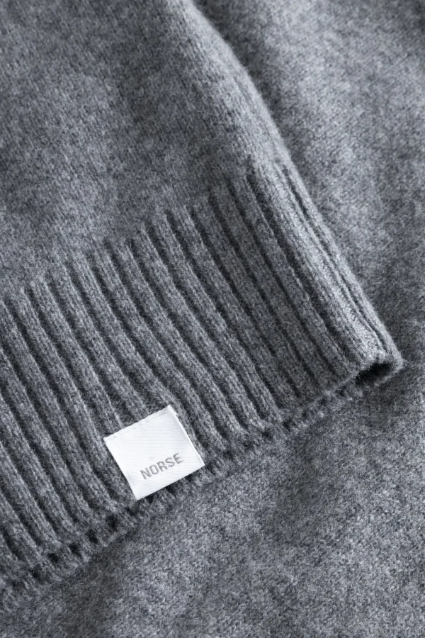Norse Projects KNITWEAR^Norse Standard Merino Lambswool Sweater Grey Melange
