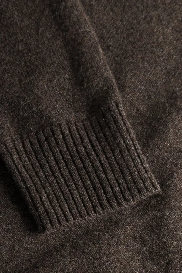 Norse Projects KNITWEAR^Norse Standard Merino Lambswool Sweater Heathland Brown
