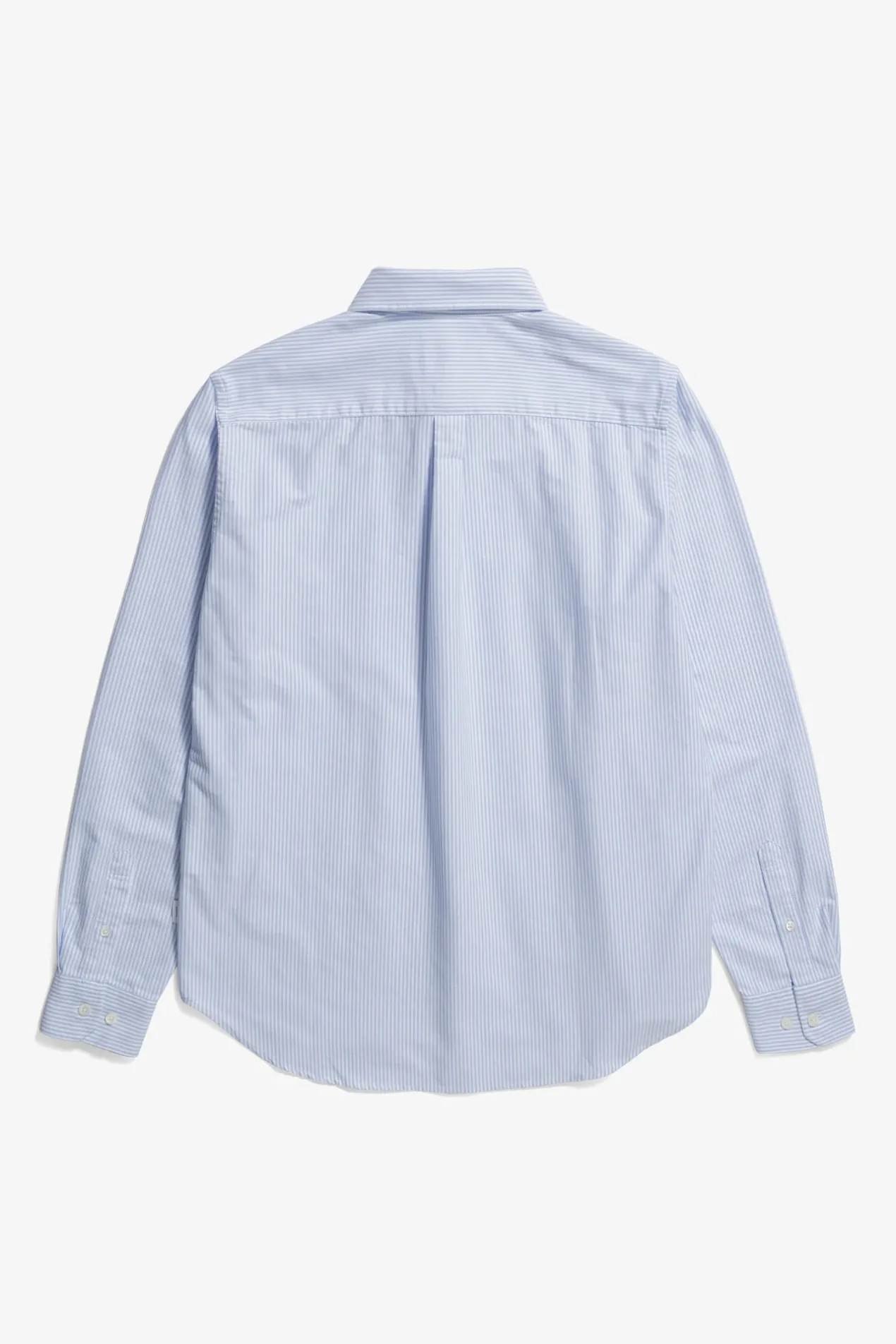 norse_standard_oxford_bd_shirt_1-2.webp Norse Projects SHIRTING^Norse Standard Oxford BD Shirt Pale Blue Stripe