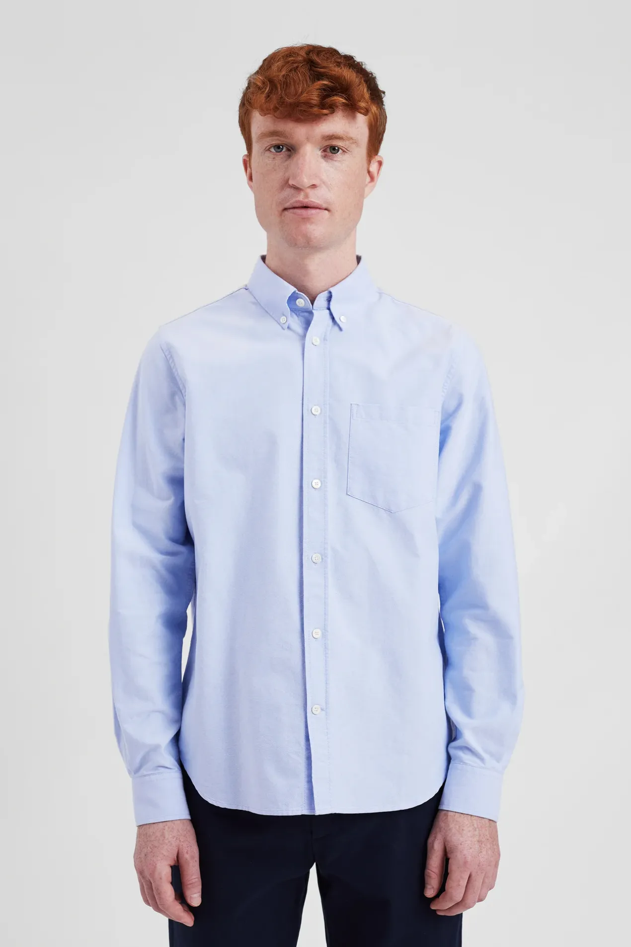 norse_standard_oxford_bd_shirt_2.webp Norse Projects SHIRTING^Norse Standard Oxford BD Shirt Pale Blue