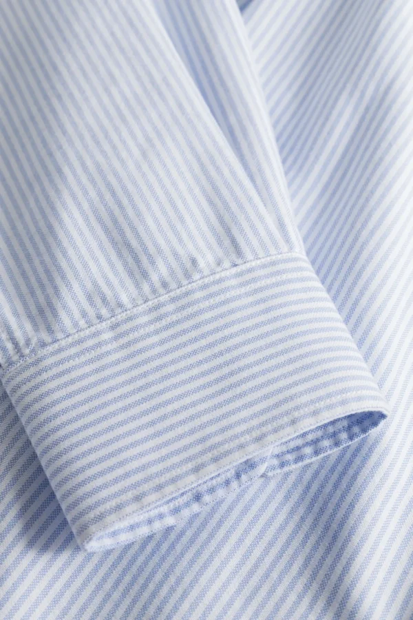 Norse Projects SHIRTING^Norse Standard Oxford BD Shirt Pale Blue Stripe