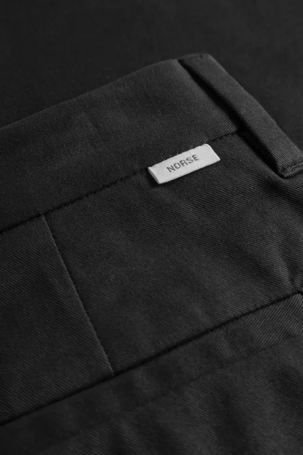Norse Projects TROUSERS^Norse Standard Slim Chino Black