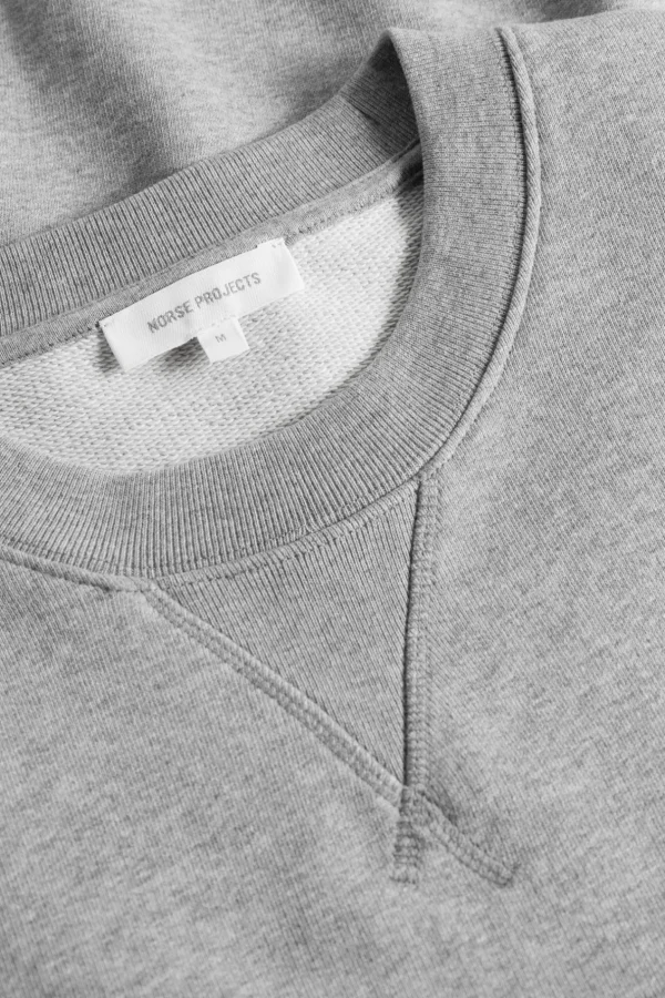 Norse Projects SWEATSHIRTS^Norse Standard Sweatshirt Grey Melange