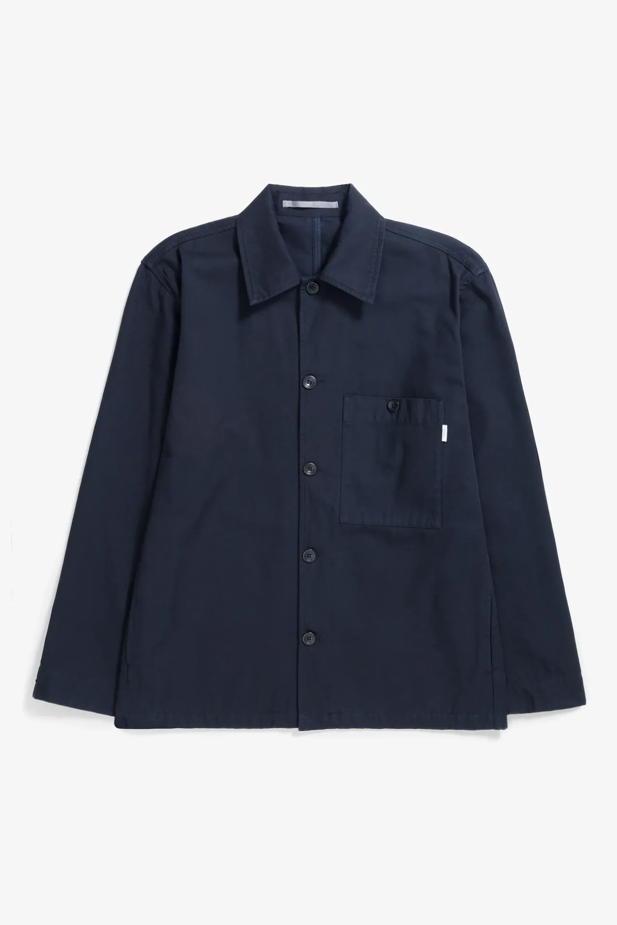 norse_standard_twill_overshirt_0-2.webp Norse Projects OVERSHIRTS^Norse Standard Twill Overshirt Dark Navy