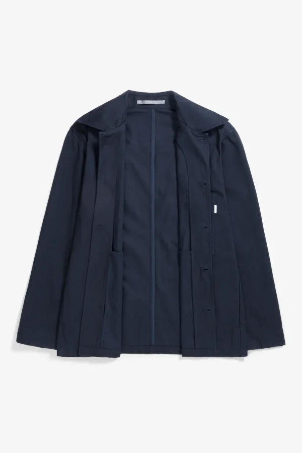 Norse Projects OVERSHIRTS^Norse Standard Twill Overshirt Dark Navy