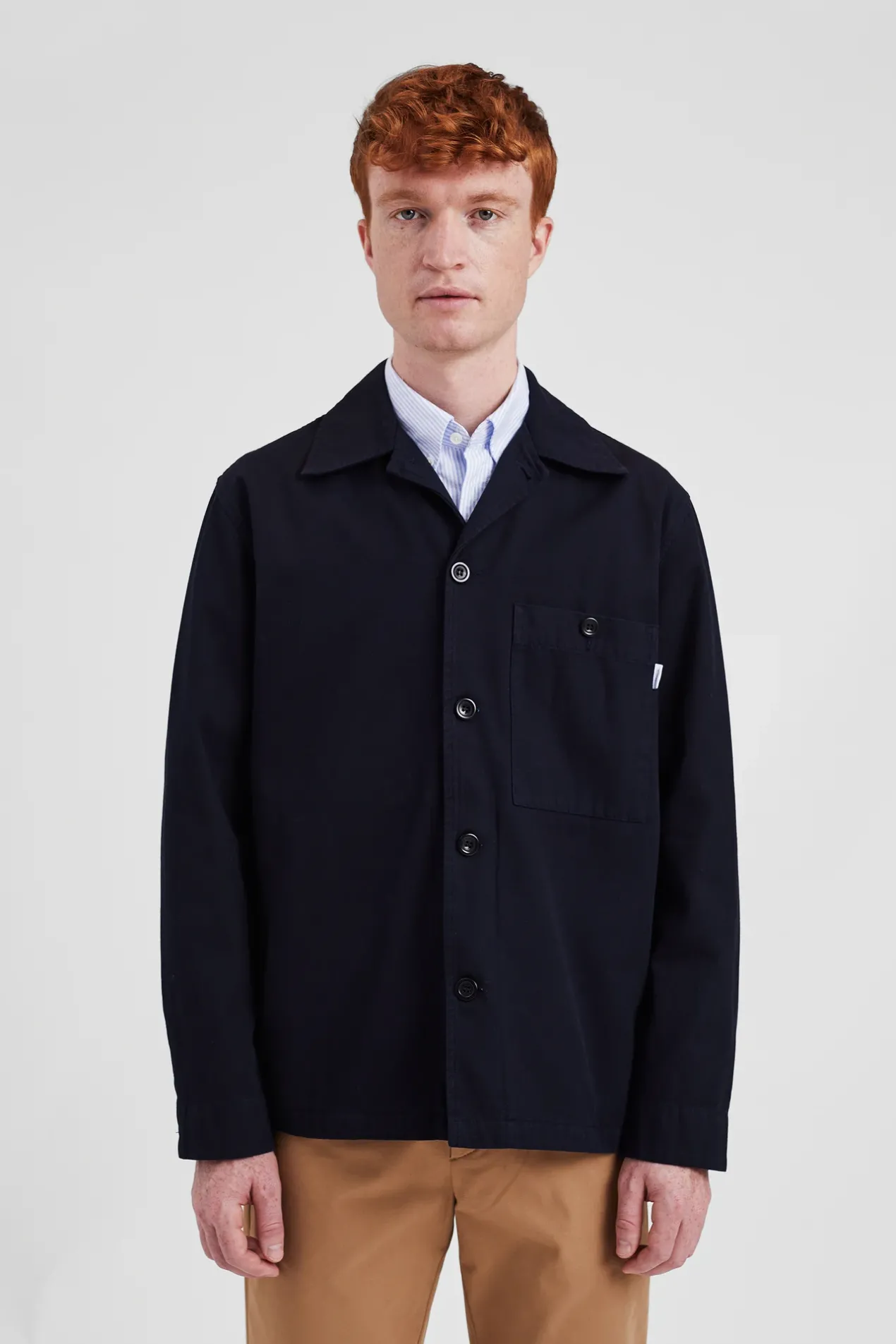 norse_standard_twill_overshirt_2-2.webp Norse Projects OVERSHIRTS^Norse Standard Twill Overshirt Dark Navy