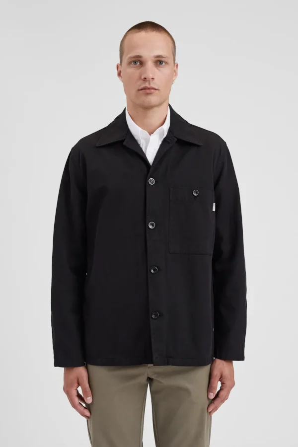 Norse Projects OVERSHIRTS^Norse Standard Twill Overshirt Black