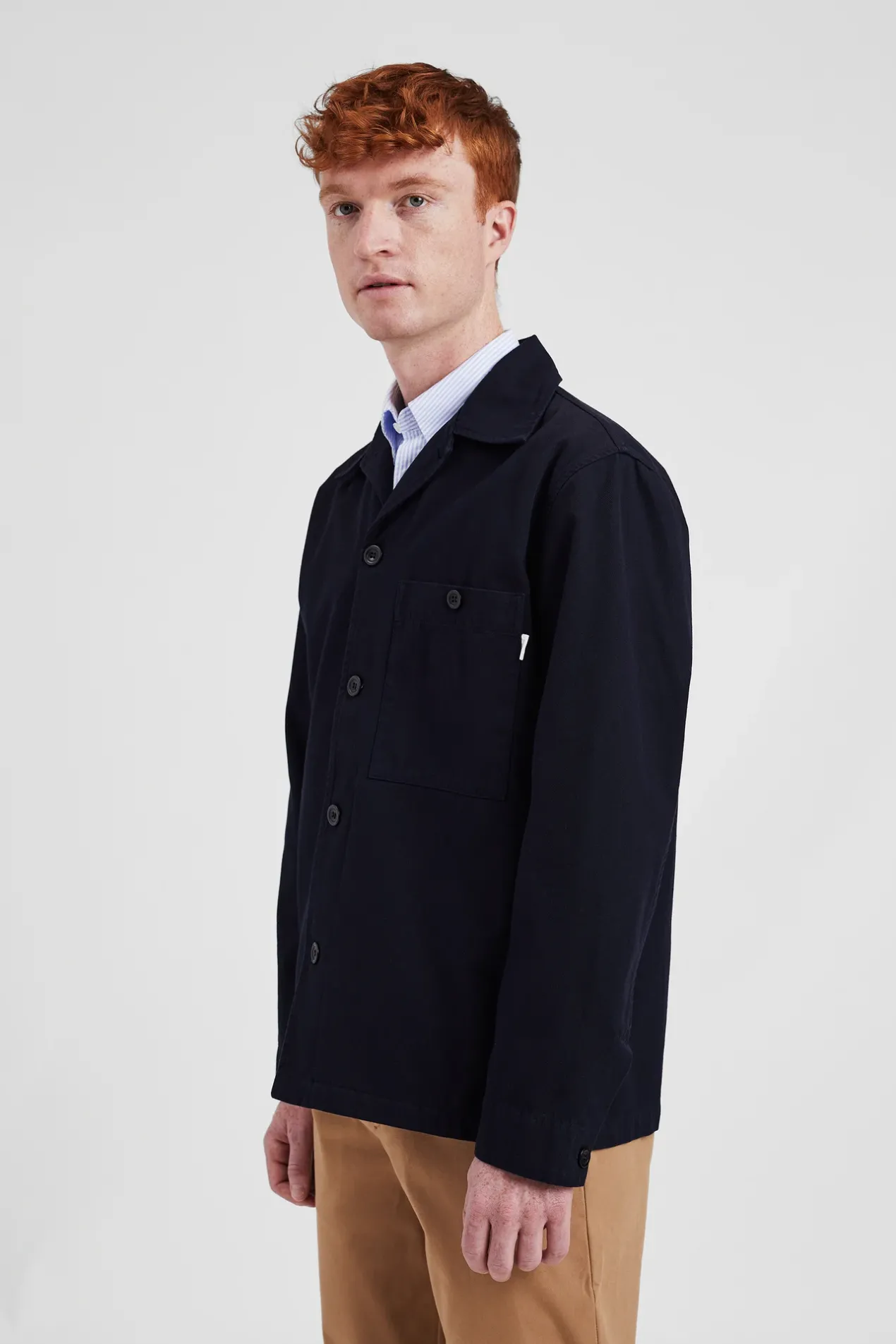 norse_standard_twill_overshirt_3-2.webp Norse Projects OVERSHIRTS^Norse Standard Twill Overshirt Dark Navy