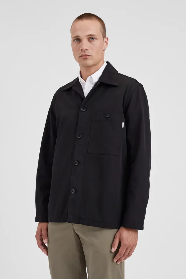 Norse Projects OVERSHIRTS^Norse Standard Twill Overshirt Black